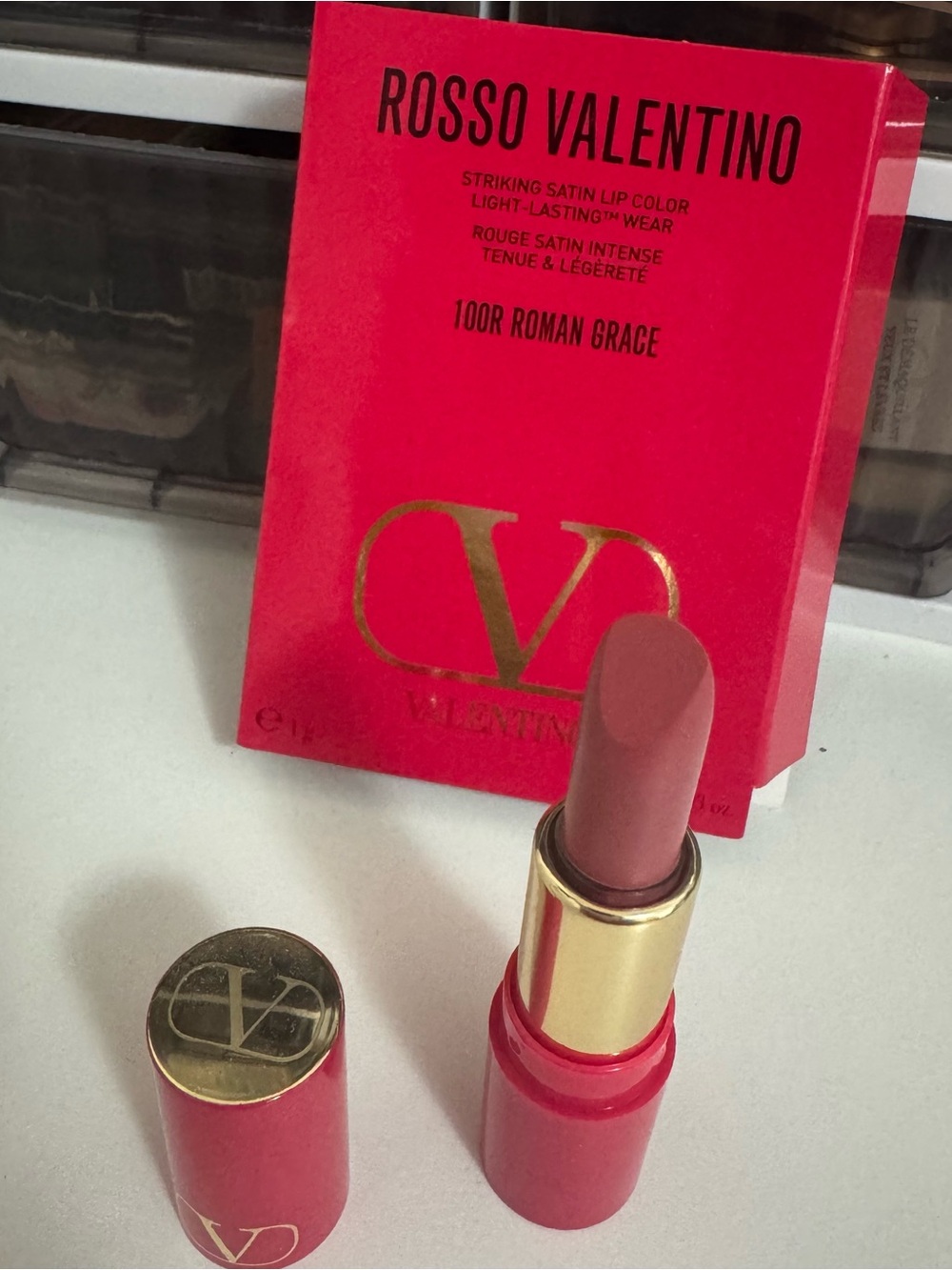 Valentino Rosso Valentino Satin Miniature Lipstick 100R Roman Grace